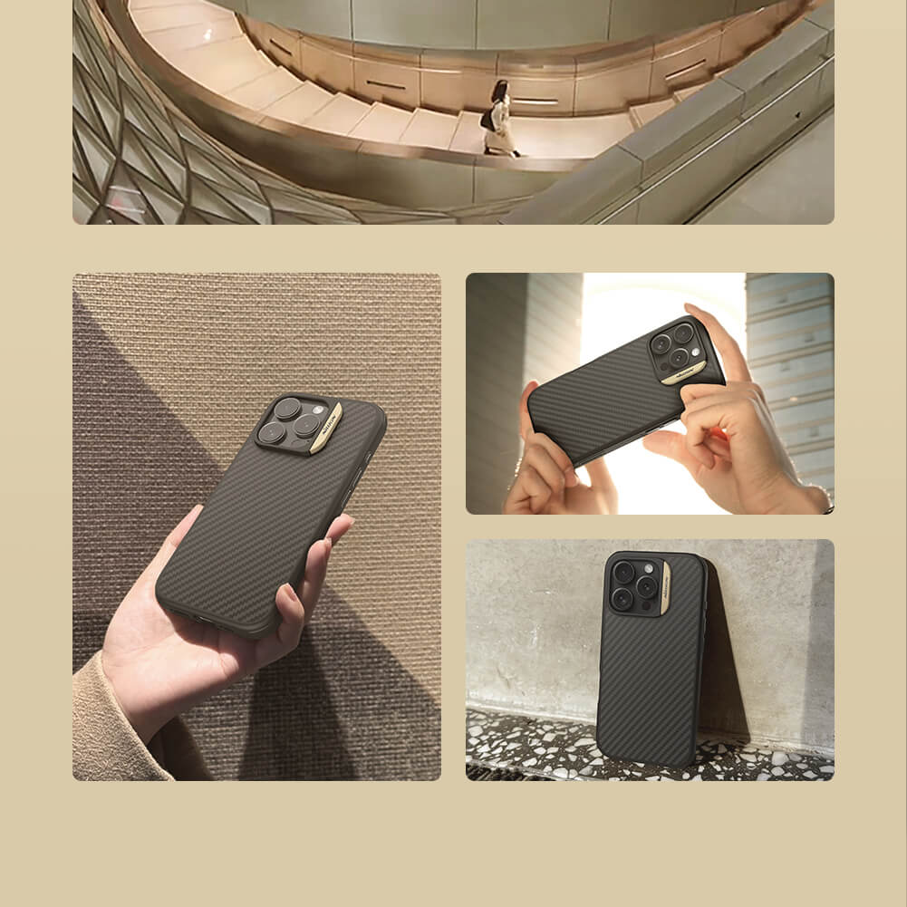 Чехол-крышка NILLKIN для Apple iPhone 16 Pro (серия Synthetic Fiber Pro Magnetic case)